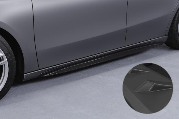 CSR Seitenschweller mit ABE für Mercedes-Benz A-Klasse (W177) SS527-L schwarz matt (Lackierung erforderlich)
