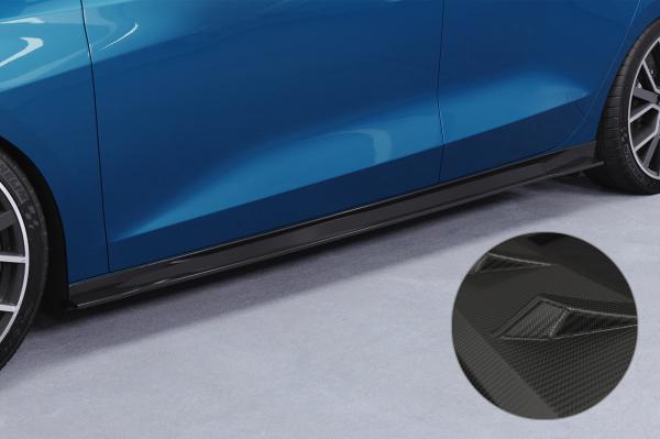 CSR Seitenschweller mit ABE für Audi A3 (8Y) SS528-M Carbon Look matt strukturiert (keine Lackierung erforderlich)