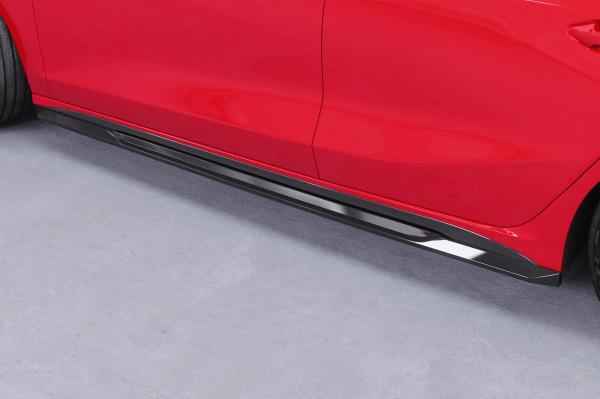 CSR Seitenschweller mit ABE für Audi A3 S-Line / S3 (8Y) SS532-L schwarz matt (Lackierung erforderlich)