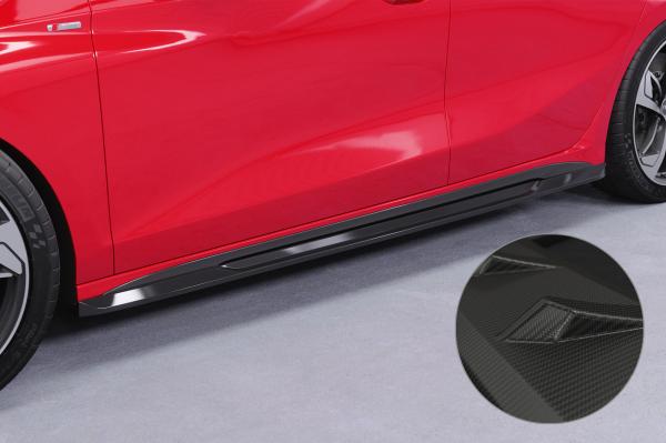 CSR Seitenschweller mit ABE für Audi A3 S-Line / S3 (8Y) SS532-M Carbon Look matt strukturiert (keine Lackierung erforderlich)