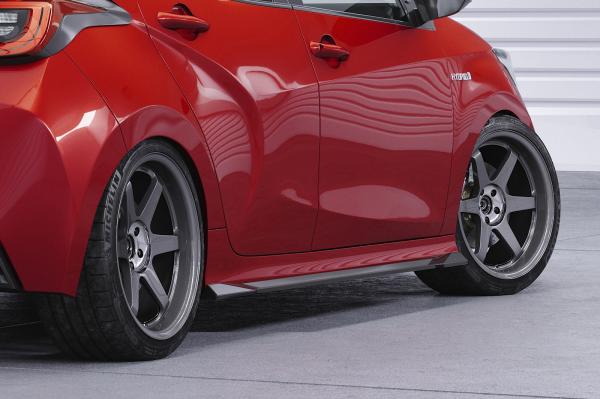 CSR Seitenschweller mit ABE für Toyota Yaris 4 (XP21) SS534-S schwarz matt strukturiert (keine Lackierung erforderlich)