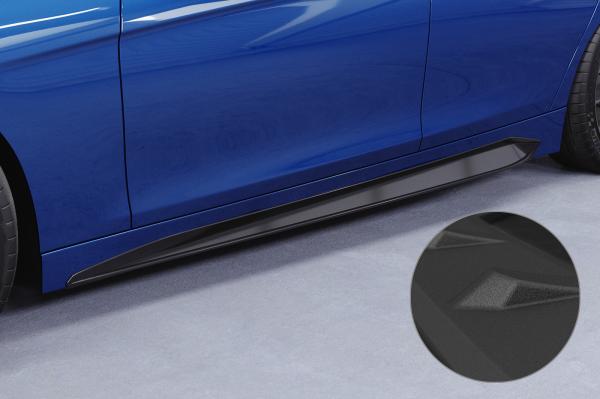 CSR Seitenschweller mit ABE für BMW 3er F30 / F31 SS537-S Strukturiert schwarz matt (keine Lackierung erforderlich)