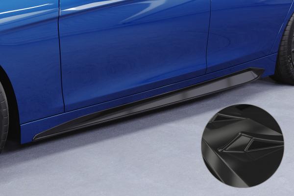 CSR Seitenschweller mit ABE für BMW 3er F30 / F31 SS537-G Glossy schwarz glänzend (keine Lackierung erforderlich)