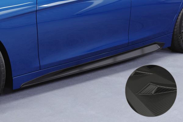 CSR Seitenschweller mit ABE für BMW 3er F30 / F31 SS537-M Carbon Look matt strukturiert (keine Lackierung erforderlich)