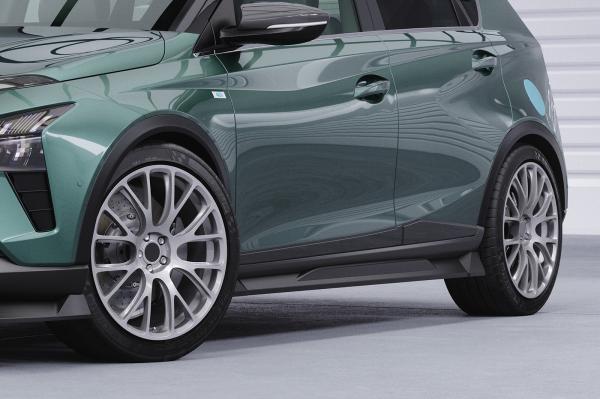 CSR Seitenschweller mit ABE für Hyundai Bayon SS540-L schwarz matt (Lackierung erforderlich)