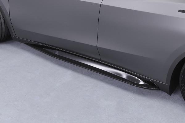 CSR Seitenschweller mit ABE für Tesla Model Y SS545-L Lackierung erforderlich (schwarz matt)