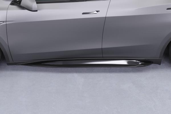 CSR Seitenschweller mit ABE für Tesla Model Y SS545-L Lackierung erforderlich (schwarz matt)