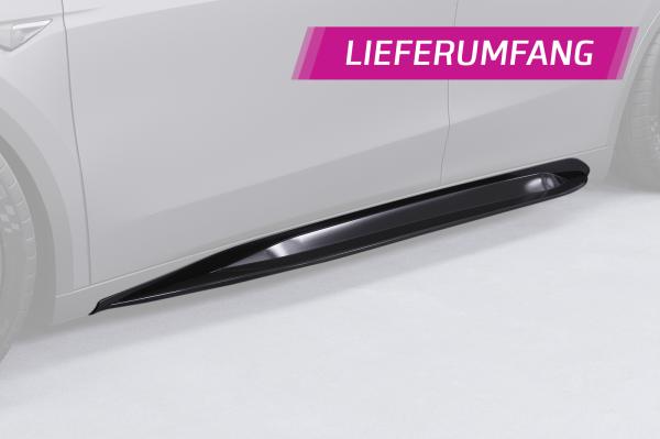 CSR Seitenschweller mit ABE für Tesla Model Y SS545-L Lackierung erforderlich (schwarz matt)