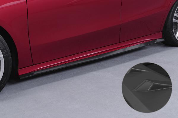 CSR Seitenschweller mit ABE für Mercedes-Benz A-Klasse (W177) AMG/AMG-Line SS547-L schwarz matt (Lackierung erforderlich)