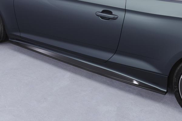CSR Seitenschweller mit ABE für Audi A5 (F5) Coupe / Cabrio SS548-L schwarz matt (Lackierung erforderlich)