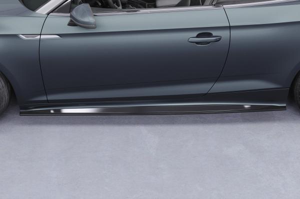 CSR Seitenschweller mit ABE für Audi A5 (F5) Coupe / Cabrio SS548-L schwarz matt (Lackierung erforderlich)