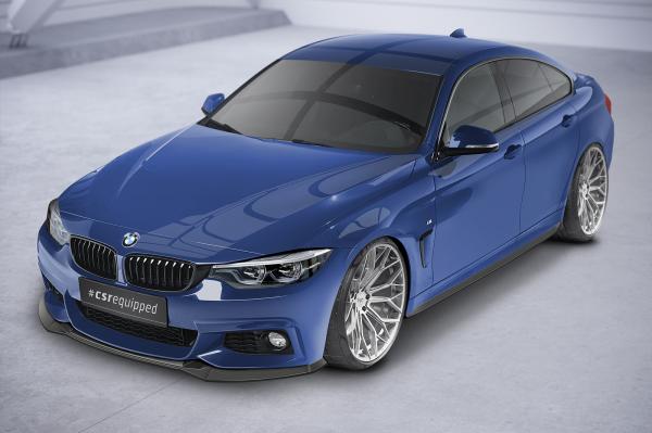 CSR Seitenschweller mit ABE für BMW 4er (F32, F33, F36) SS550-C Carbon Look glänzend (keine Lackierung erforderlich)