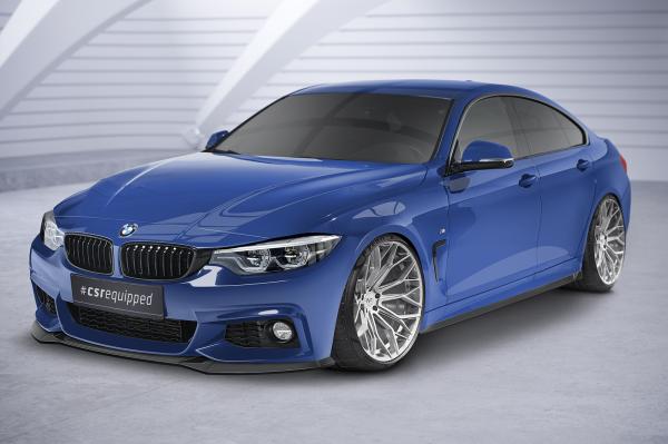 CSR Seitenschweller mit ABE für BMW 4er (F32, F33, F36) SS550-C Carbon Look glänzend (keine Lackierung erforderlich)