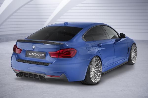 CSR Seitenschweller mit ABE für BMW 4er (F32, F33, F36) SS550-C Carbon Look glänzend (keine Lackierung erforderlich)