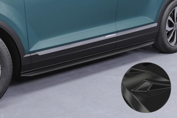 CSR Seitenschweller mit ABE für VW T-Roc (A1) SS556-G Glossy schwarz glänzend (keine Lackierung erforderlich)