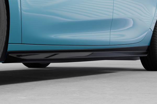 CSR Seitenschweller mit ABE für Renault Zoe SS561-C Carbon Look Hochglanz (keine Lackierung erforderlich)