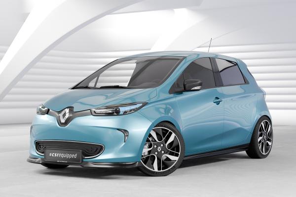 CSR Seitenschweller mit ABE für Renault Zoe SS561-C Carbon Look Hochglanz (keine Lackierung erforderlich)