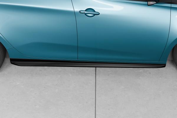 CSR Seitenschweller mit ABE für Renault Zoe SS561-C Carbon Look Hochglanz (keine Lackierung erforderlich)