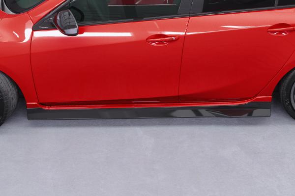 CSR Seitenschweller mit ABE für Mazda 3 (Typ BL) MPS SS563-S schwarz matt strukturiert (keine Lackierung erforderlich)
