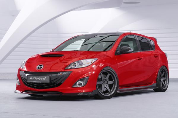 CSR Seitenschweller mit ABE für Mazda 3 (Typ BL) MPS SS563-S schwarz matt strukturiert (keine Lackierung erforderlich)