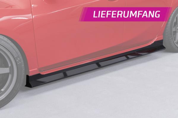 CSR Seitenschweller mit ABE für Mazda 3 (Typ BL) MPS SS563-S schwarz matt strukturiert (keine Lackierung erforderlich)