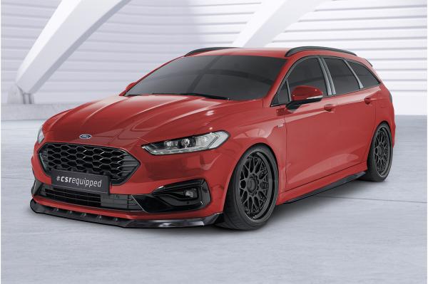 CSR Seitenschweller mit ABE für Ford Mondeo MK5 (BA7) ST-Line SS566-L schwarz matt (Lackierung erforderlich)