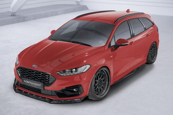 CSR Seitenschweller mit ABE für Ford Mondeo MK5 (BA7) ST-Line SS566-L schwarz matt (Lackierung erforderlich)