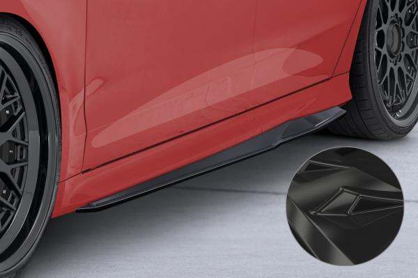 CSR Seitenschweller mit ABE für Ford Mondeo MK5 (BA7) ST-Line SS566-G Glossy schwarz Hochglanz (keine Lackierung erforderlich)