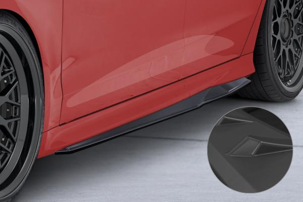 CSR Seitenschweller mit ABE für Ford Mondeo MK5 (BA7) ST-Line SS566-L schwarz matt (Lackierung erforderlich)