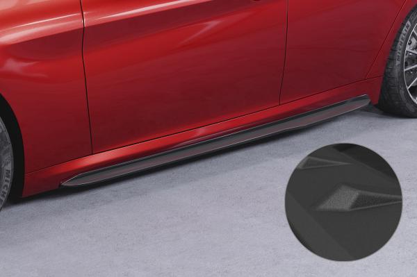 CSR Seitenschweller mit ABE für Alfa Romeo Giulia (Typ 952) SS567-S schwarz matt strukturiert (keine Lackierung erforderlich)