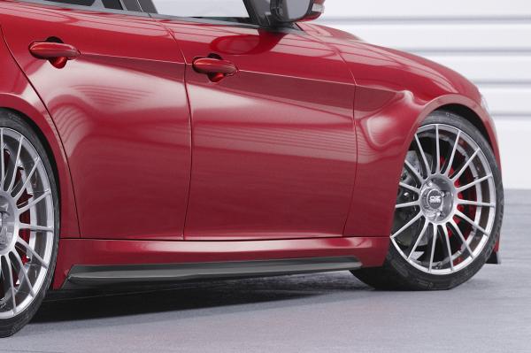 CSR Seitenschweller mit ABE für Alfa Romeo Giulia (Typ 952) SS567-C Carbon Look Hochglanz (keine Lackierung erforderlich)