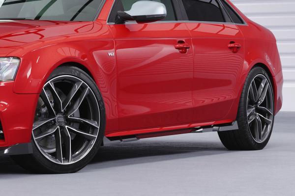 CSR Seitenschweller mit ABE für Audi A4 / S4 B8 (Typ 8K) SS571-L Lackierung erforderlich (schwarz matt)