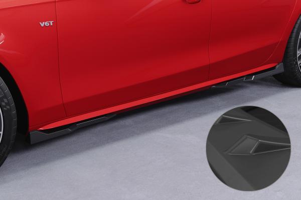 CSR Seitenschweller mit ABE für Audi A4 / S4 B8 (Typ 8K) SS571-L Lackierung erforderlich (schwarz matt)