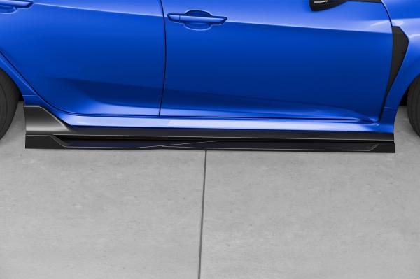 CSR Seitenschweller mit ABE für Honda Civic Type R FK8 SS573-C Carbon Look Hochglanz (keine Lackierung erforderlich)