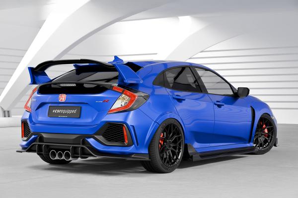 CSR Seitenschweller mit ABE für Honda Civic Type R FK8 SS573-C Carbon Look Hochglanz (keine Lackierung erforderlich)