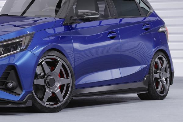 CSR Seitenschweller mit ABE für Hyundai I20 (BC3) N-Line SS574-L schwarz matt (Lackierung erforderlich)