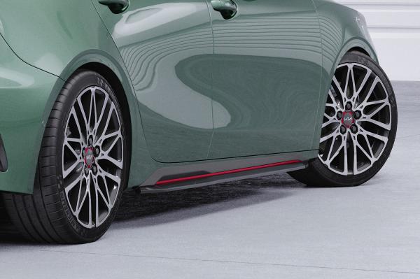 CSR Seitenschweller mit ABE für Kia Pro Ceed (CD) GT SS575-L schwarz matt (Lackierung erforderlich)