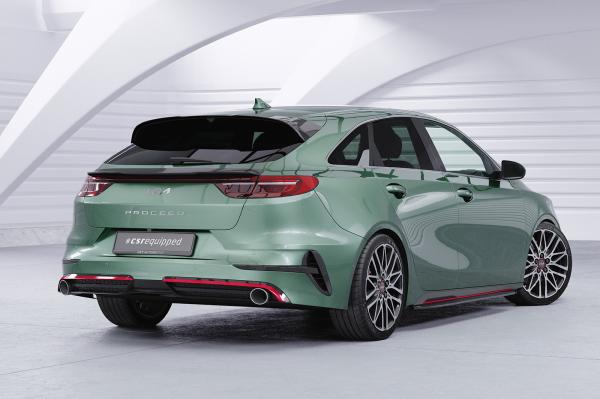 CSR Seitenschweller mit ABE für Kia Pro Ceed (CD) GT SS575-L schwarz matt (Lackierung erforderlich)