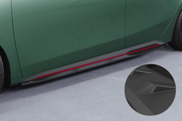 CSR Seitenschweller mit ABE für Kia Pro Ceed (CD) GT SS575-L schwarz matt (Lackierung erforderlich)