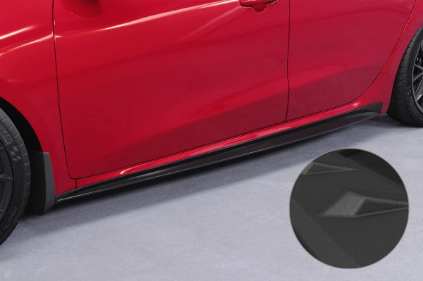 CSR Seitenschweller mit ABE für Kia Ceed / Pro Ceed (JD) GT SS576-S schwarz matt strukturiert (keine Lackierung erforderlich)