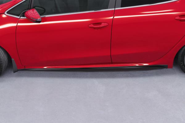 CSR Seitenschweller mit ABE für Kia Ceed / Pro Ceed (JD) GT SS576-L schwarz matt (Lackierung erforderlich)