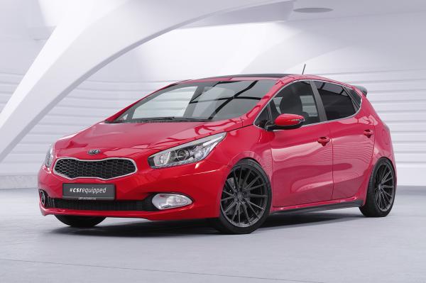 CSR Seitenschweller mit ABE für Kia Ceed / Pro Ceed (JD) GT SS576-L schwarz matt (Lackierung erforderlich)