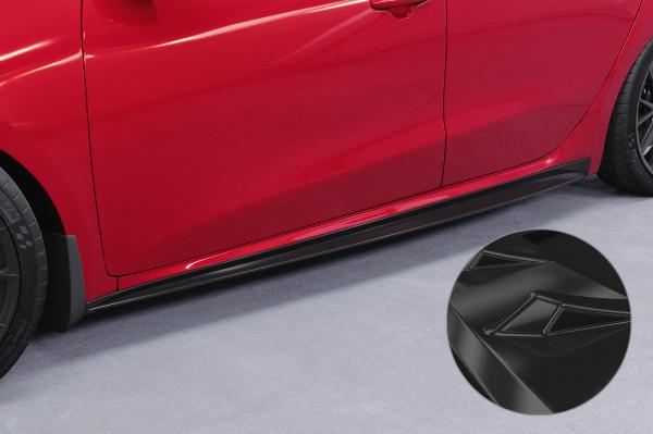 CSR Seitenschweller mit ABE für Kia Ceed / Pro Ceed (JD) GT SS576-G Glossy schwarz Hochglanz (keine Lackierung erforderlich)