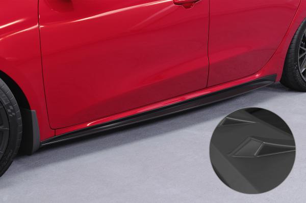 CSR Seitenschweller mit ABE für Kia Ceed / Pro Ceed (JD) GT SS576-L schwarz matt (Lackierung erforderlich)