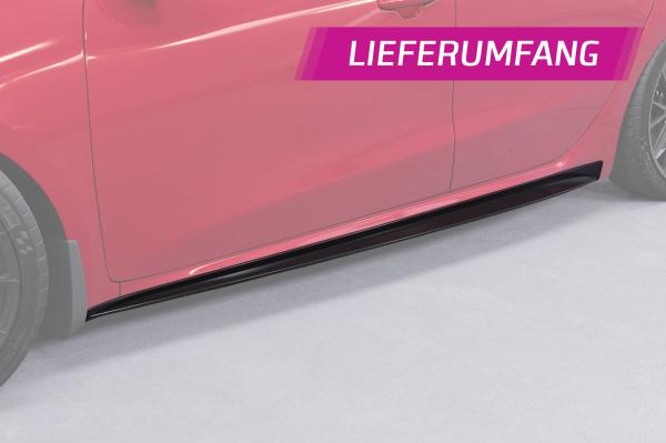 CSR Seitenschweller mit ABE für Kia Ceed / Pro Ceed (JD) GT SS576-L schwarz matt (Lackierung erforderlich)