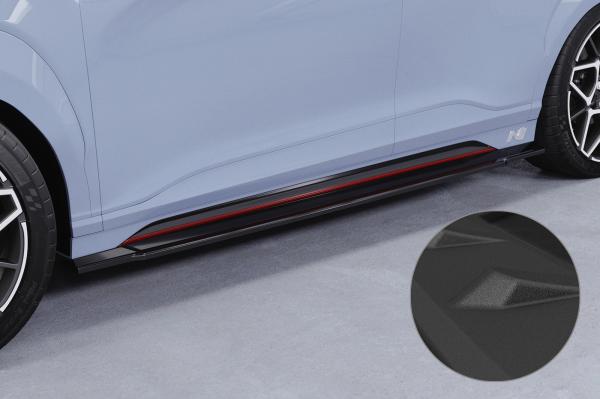 CSR Seitenschweller mit ABE für Hyundai Kona (1.Gen) N/N-Line SS577-S schwarz matt strukturiert (keine Lackierung erforderlich)