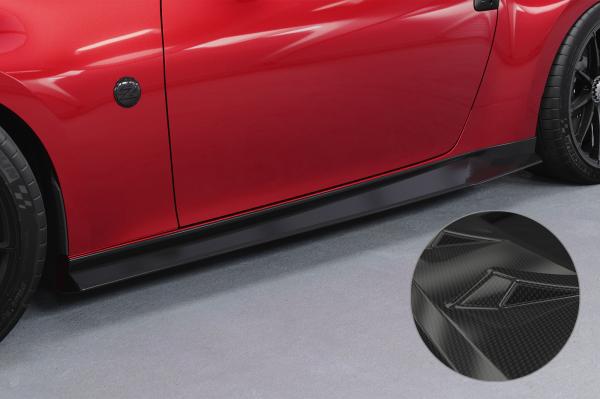 CSR Seitenschweller mit ABE für Nissan 370Z (Z34) SS579-C Carbon Look Hochglanz (keine Lackierung erforderlich)