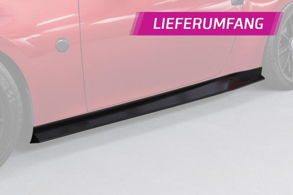CSR Seitenschweller mit ABE für Nissan 370Z (Z34) SS579-C Carbon Look Hochglanz (keine Lackierung erforderlich)