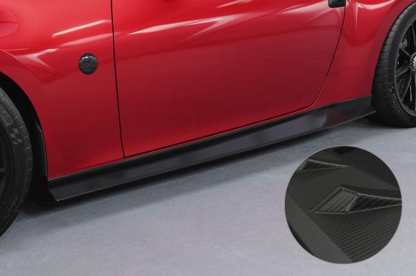 CSR Seitenschweller mit ABE für Nissan 370Z (Z34) SS579-M Carbon Look matt strukturiert (keine Lackierung erforderlich)