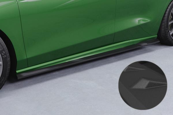 CSR Seitenschweller mit ABE für Ford Focus MK4 ST / ST-Line SS580-S schwarz matt strukturiert (keine Lackierung erforderlich)